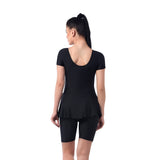 Splatter Printed Women's PADDED SWIM DRESS (Half) (Sun Protected and Chlorine Tested)