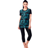 VELOZ printASTIC Thatched Clouds V-Base Top & Slacks