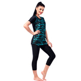 VELOZ printASTIC Thatched Clouds V-Base Top & Slacks