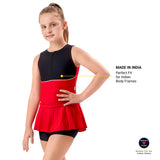 VELOZ POWER BLOCK I Sun Protected I Quick Drying I Anti Chafing SWIM DRESS