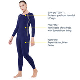 Align Women's PADDED SWIM SUIT (Full) (Sun Protected and Chlorine Tested)