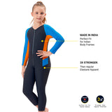 VELOZ Colour Block I Sun Protected I I Quick Drying I Anti Chafing SWIMSUIT