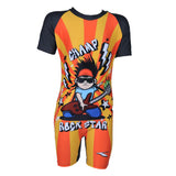 Boys Rockstar Printed Elastostretch Swimsuit