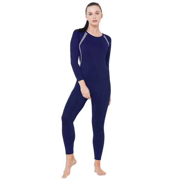 Buy Women Swim Wear I Zipped Bodysuit Online - Veloz