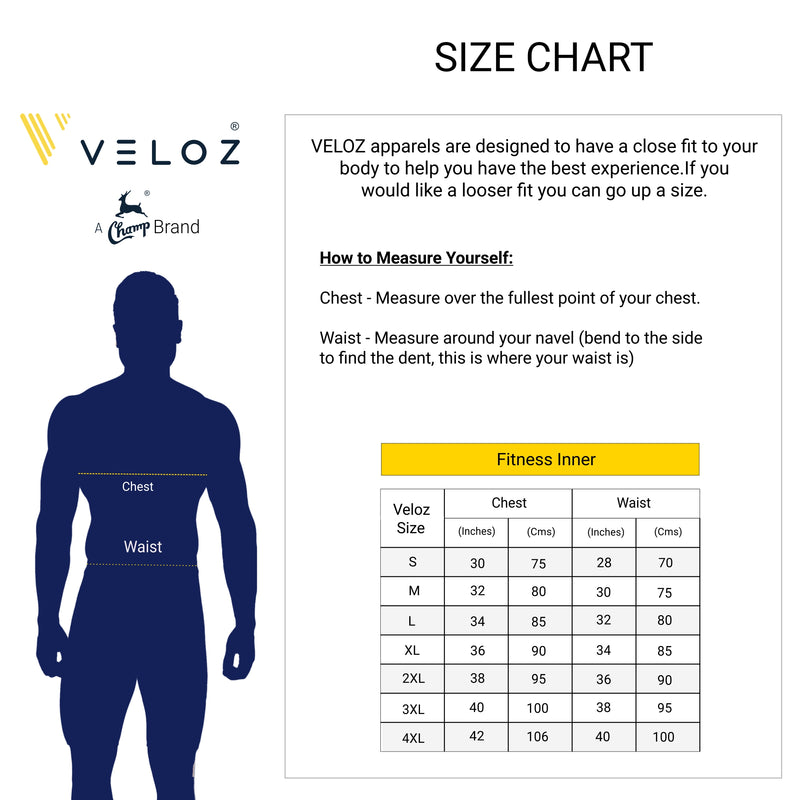VELOZ ALL DAY   I  Sun Protected   I  Quick Drying  I  Anti Chafing FITNESS INNER