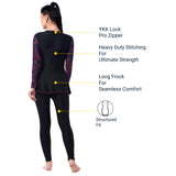Neon Splatter Women's PADDED SWIM DRESS (Full) (Sun Protected and Chlorine Tested)