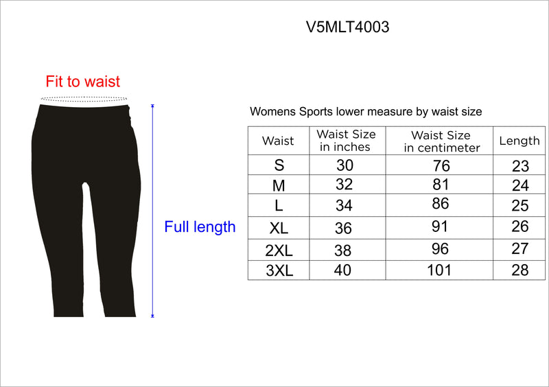 Energía (Built-In Pocket) Women 3/4TH LEGGING (Mid Rise Waistband with hydro-dry Tech)