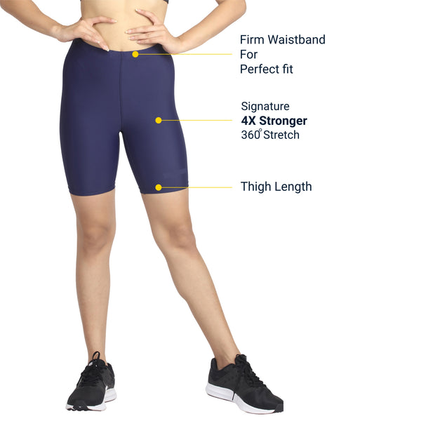 Knee length sale cycling shorts